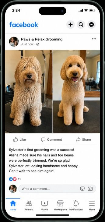 Before and after FB
